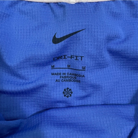 Nike Dri Fit Running Shorts Blue Lined Size Medium - Picture 4 of 12